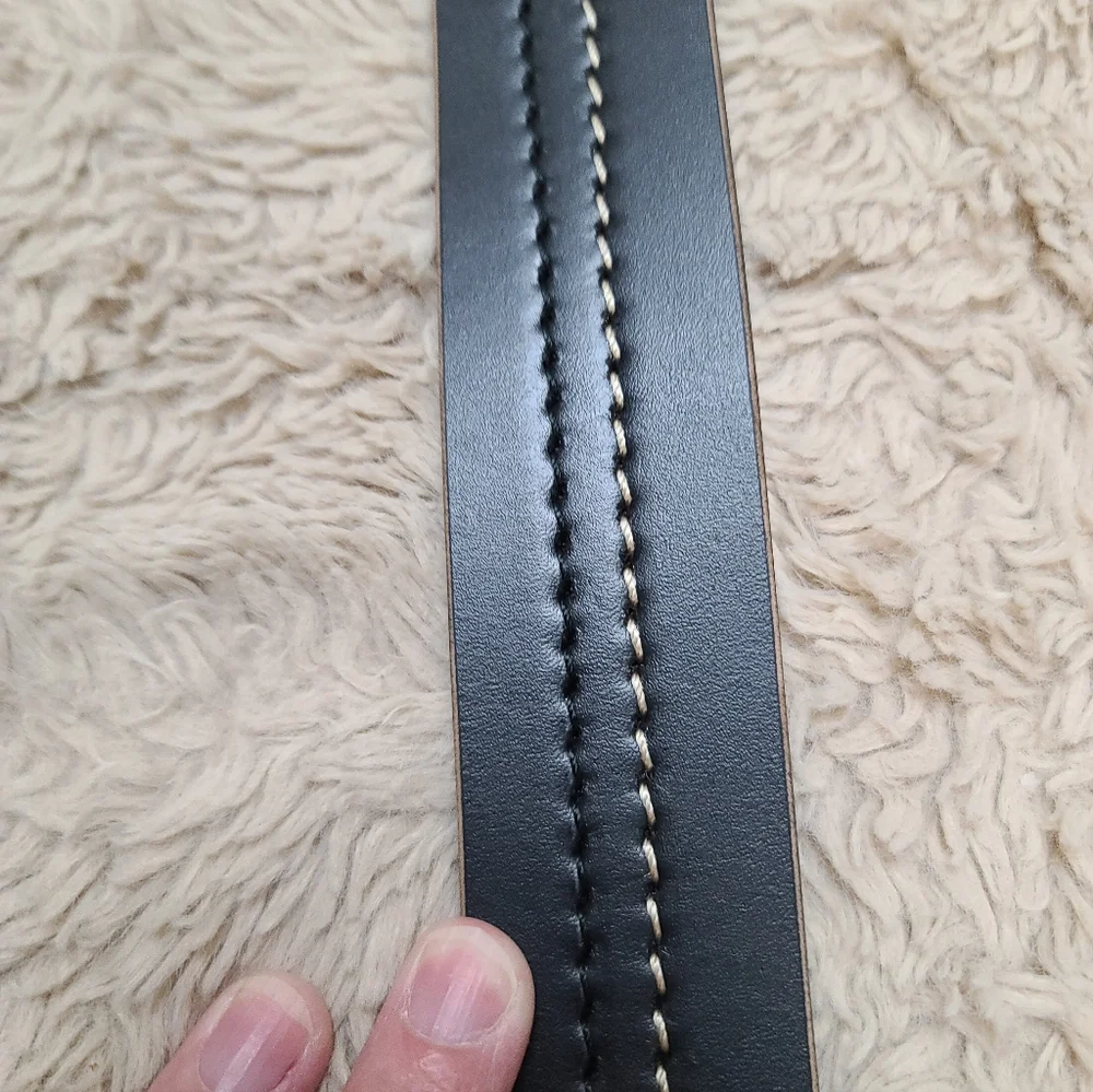 Taller Del CuerpMen's Black Leather Belt Size 40 - Picture 5 of 8